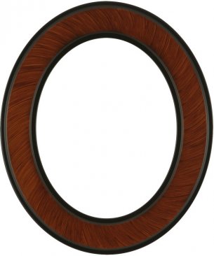 Bianca Vintage Walnut Oval Picture Frame