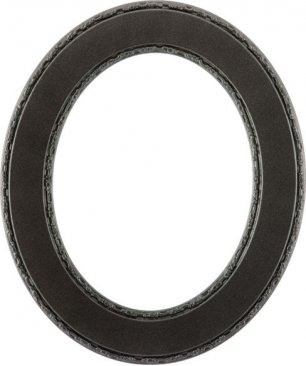 Cora Black Silver Oval Picture Frame