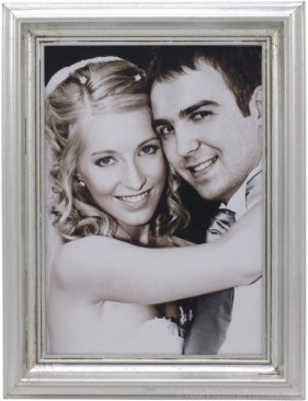 Classic Silver Leaf Wood Frame