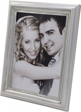 Classic Silver Leaf Wood Frame