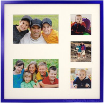 Galactic Blue Collage Picture Frame