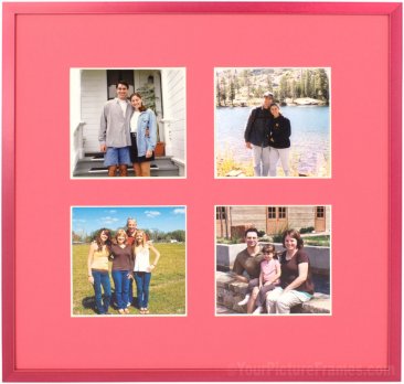 Raspberry Pink Collage Picture Frame