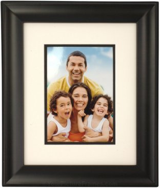 Treviso Double Mat Archival Black Picture Frame