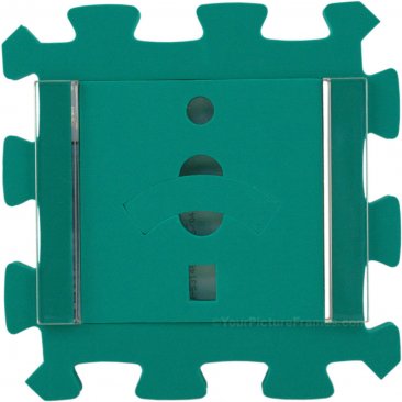 Teal Green Kids Foam Picture Frame