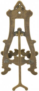 Small Antique Brass Picture Frame Stand