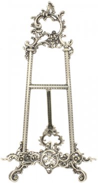 Large Antique Silver Victorian Picture Frame Stand