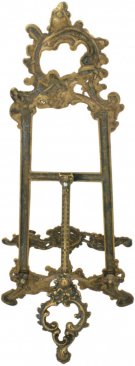 Medium Antique Brass Victorian Picture Frame Stand