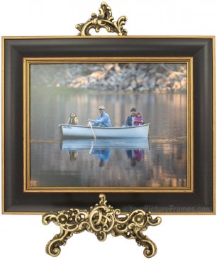 Medium Brass Victorian Picture Frame Stand