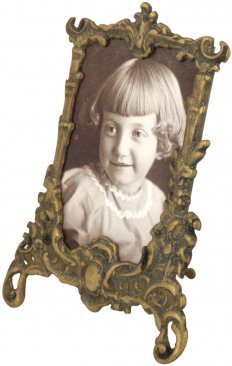 Weathered Antique Brass Picture Frame