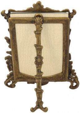 Lacquered Antique Brass Picture Frame