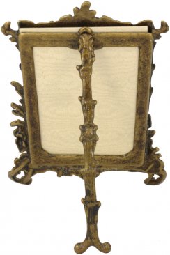 Lacquered Antique Brass Picture Frame