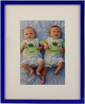 Galactic Blue Picture Frame with Mat