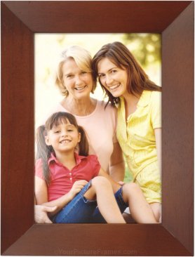 Dark Brown Frame with Angled Molding