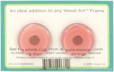 Pink Acrylic Picture Frame Magnets