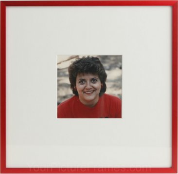 Tornado Red Matted Square Picture Frame