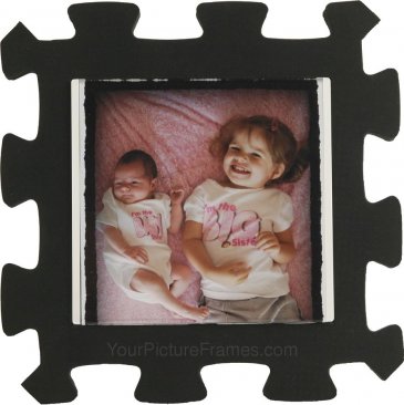 Kids Black Foam Picture Frame