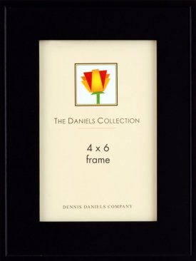 Step Molding Black Wood Frame