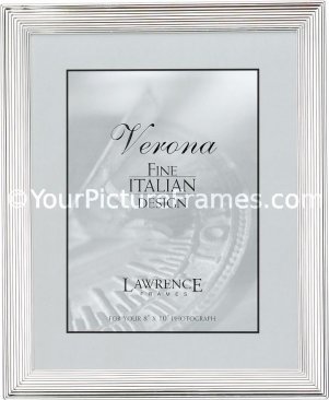 Pinstripe Silver Picture Frame