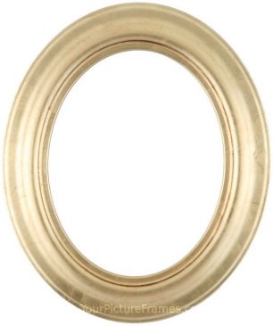 Naomi Gold Leaf Oval Picture Frame