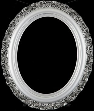 Mia Silver Spray Oval Picture Frame