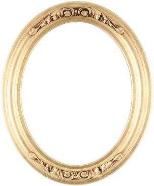 Chloe Gold Leaf Oval Picture Frame