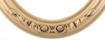 Chloe Gold Spray Oval Picture Frame