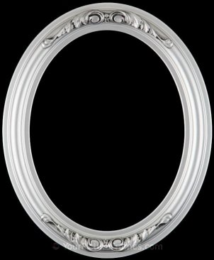 Chloe Silver Spray Oval Picture Frame