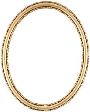 Sadie Gold Leaf Oval Picture Frame