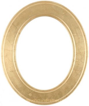 Bianca Gold Leaf Oval Picture Frame