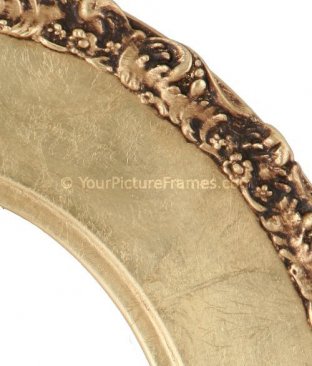 Ella Gold Leaf Oval Picture Frame