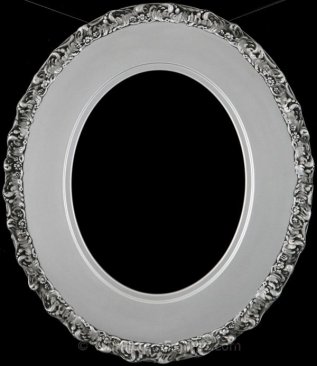 Ella Silver Spray Oval Picture Frame