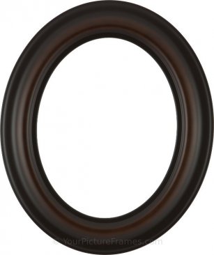 Naomi Walnut Oval Picture Frame