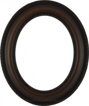 Stella Walnut Oval Picture Frame