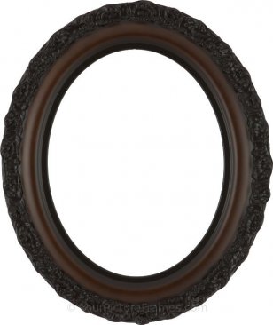 Mia Dark Walnut Oval Picture Frame