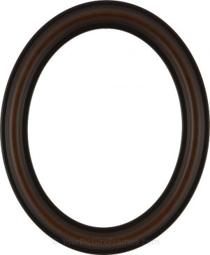 Rissa Walnut Oval Picture Frame