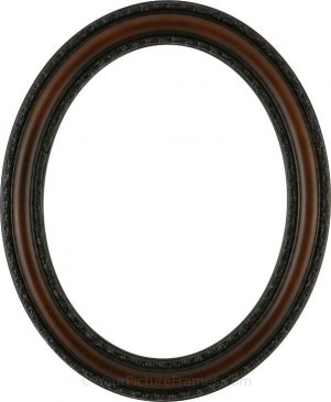 Melinda Rosewood Oval Picture Frame