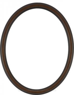 Laini Walnut Oval Picture Frame