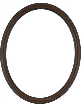 Laini Walnut Oval Picture Frame