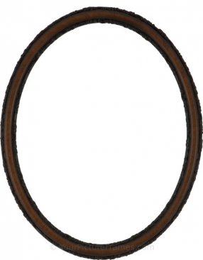Sadie Vintage Walnut Oval Picture Frame