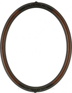 Nora Ornate Rosewood Oval Picture Frame