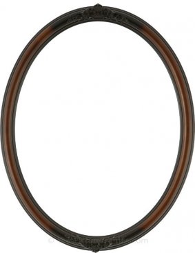 Nora Ornate Rosewood Oval Picture Frame