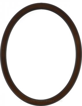 Lyla Walnut Oval Picture Frame