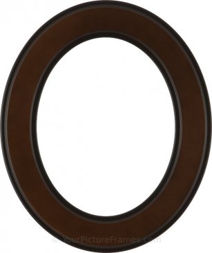 Bianca Walnut Oval Picture Frame