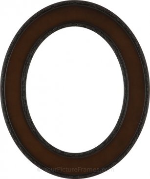 Cora Walnut Oval Picture Frame