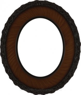 Ella Vintage Walnut Oval Picture Frame