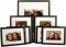 Set of 7 Black Matted Gallery Picture Frames