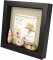 Black Square Shadow Picture Frame with Linen Display