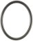 Gilda Black Silver Oval Picture Frame