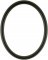 Gilda Matte Black Oval Picture Frame