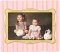 Pink Pinstripe Baby Picture Frame